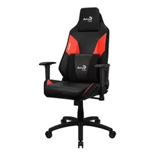 Silla Aerocool Admiral Champion Red Ergonómica Negro-rojo Color Rojo Material Del Tapizado Cuero Sintético