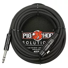 Pig Hog Solutions Cable Adaptador Trs (m) A Xlr (f) Equilibr