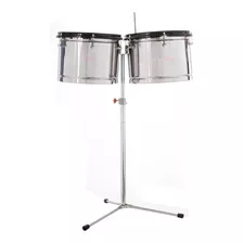 Timbal Profundo Cromada C/soporte Para Cencerro Musicapilar