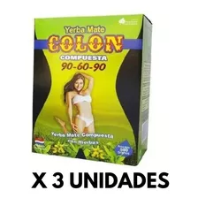 Yerba Mate Colon 90 60 90 Adelgazante 3 Unidades