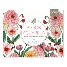 Block Acuarela | 32x 25 Cm | 12 Diseños Predibujados | Artel