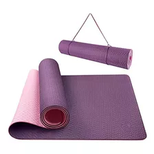 Yoga Mat Antideslizante Con Textura De Superficie, Reversibl