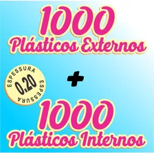 2000 Plásticos Para Disco Vinil 1000 Ext. Grosso + 1000 Int.