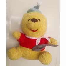 Boneco De Pelúcia Urso Pooh - Usado 30cm - Disney