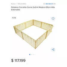 Corral Para Niños 2 X 2 60 Cm De Alto En Excelente Estado