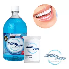 Kit Enxaguante Bucal 1 Litro + Refil Dental 500m P/ Banheiro