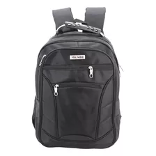 Mochila De Costas Executiva Notebook Impermeável Mundi Cor Preto