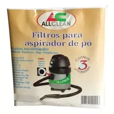 Kit Com 6 Sacos Para Aspirador De Pó Electrolux A10 Allclean