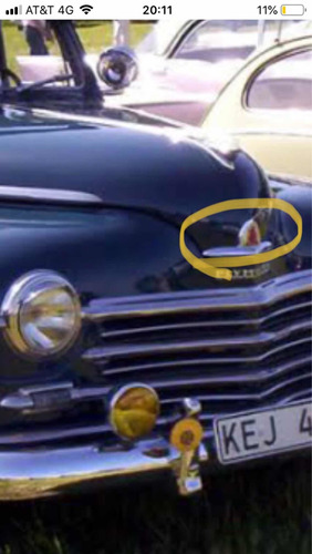 Emblema De Cofre Plymouth 1946 1947 1948 Foto 8