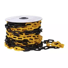 Cadena Plastica Amarillo-negro 25 Mts - Rollo