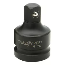 Adaptador Para Soquete De Impacto 1 X 3/4 - Waft Waft Cor Preto