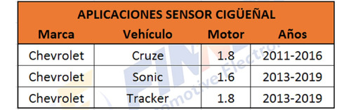 Sensor Cigeal Chevrolet Cruze Sonic Tracker Foto 5