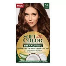 Kit Tinta Wella Professionals Soft Color Tinte De Cabello Tono 50 Castaño Claro Para Cabello