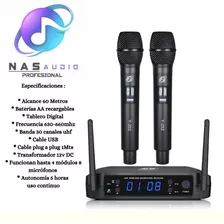 Microfonos Inalambricos Sps Uhf M250 Uso Profesional Bateria