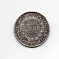 200 Reis 1858 Coroa C. Pérola