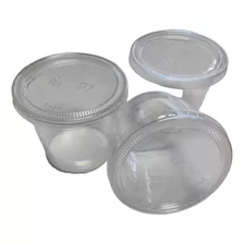 Pote Transparentes Multiuso C/tapa 5.5oz 160cc - 100 Unid.