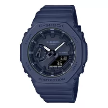 Relógio Casio G-shock Gma-s2100ba-2a1dr Femenino Carbon Core Guard Cor Da Correia Azul Cor Do Bisel Azul Cor Do Fundo Azul