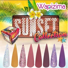 Acrilico Wapizima Coleccion De 8 Pzs Para Uñas - Color Sunset