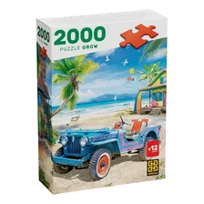 Puzzle 2000 Peças Casa Na Praia