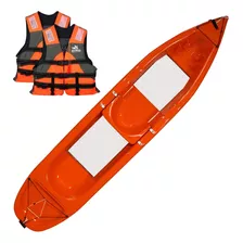 Kayak Caiaker Aquarius 2 Plazas Aventureros Color Naranja