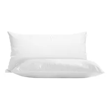 Almohadas 2 Pack King Size Microfibra Media. Blancos Azteca.