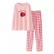 Molde Digital Conjunto Pijama Mga Larga Mujer Pack 6 Talles