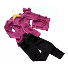 Conjunto Luxo Inverno Blazer Cropped Calça Leg Mini Diva J5