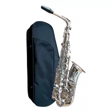 Saxofon Tenor Mercury Plateado En Si Bemol Con Estuche