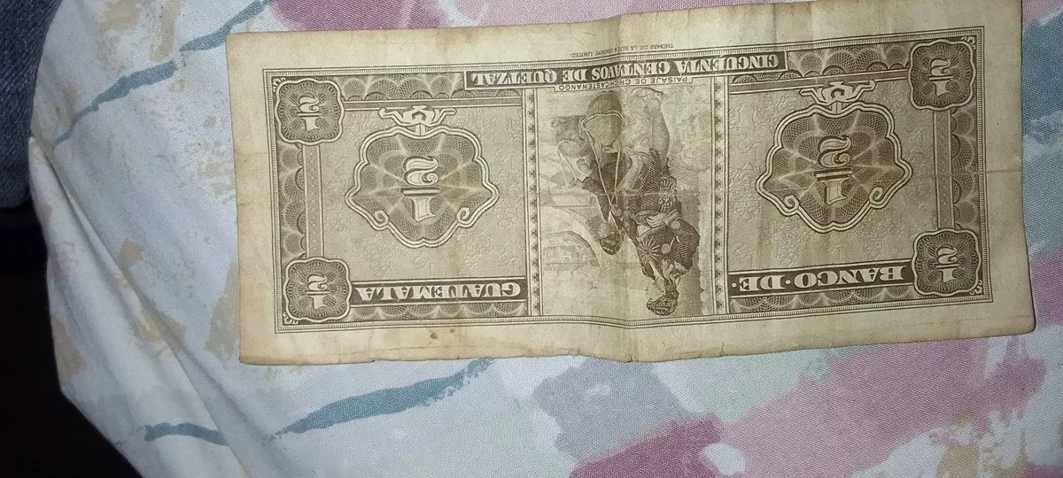 Billete De 50 Centavos De A Quetzal Año 1969 De Guatema
