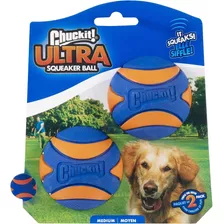 Chuckit Ultra Squeaker Ball Juguete Para Perros, Mediano (2,