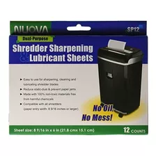 Nuova Sp12 Shredder Afilado & Lubricantes Hojas, 12 Cuentan.