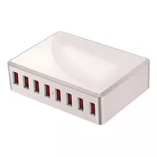 Hub Estação Carregadora Usb Com 8 Portas Com Tomada 50w Top