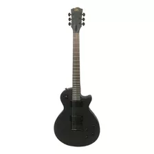 Guitarra Eléctrica Sx Ee Series Ee3s Les Paul De Tilo Satin Black Con Diapasón De Palo De Rosa