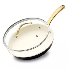 10 Fry Pan With Lid - Medium Skillet Nonstick Frying...