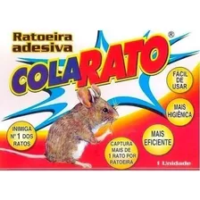 Kit 10 Unidades Ratoeira Adesiva Cola Rato Aranhas Pragas 