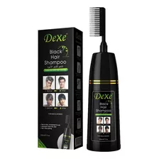 Shampoo Cubre Canas Negro 200ml Con Peine Dexe