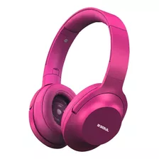 Auriculares Soul L-300 Plegables Con Cable Desmontable Microfono Color Fucsia