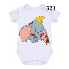 Body Infantil Personalizado Dumbo Elefantinho