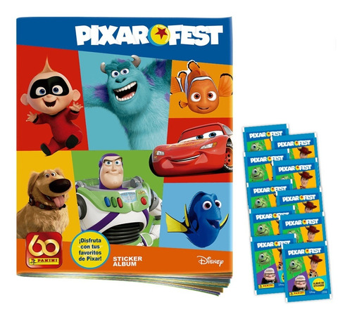 Álbum Pixar Fest + 25 Sobres +