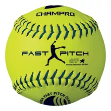 Champro Usssa - Bola Sintetica De Paso Rapido, Amarillo Opti