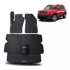 Tapete Borracha Jeep Renegade 3 Peças + Porta-malas