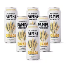 Cerveza Pampa Dorada Pampeana 473cc Pack X6 Latas