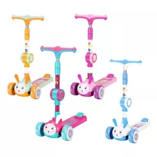 Patineta Scooter Monopatín Con Luces Para Niños 2 A 8 Años