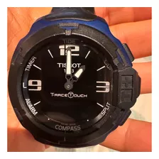 Reloj Tissot 1853 T-race Touch Hombre Azul Oscuro Con Negro