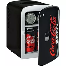 Mini Nevera Coca-cola Zero 4 Litros Color Negro / Rojo Uso