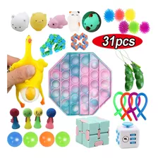 31 Peças De Brinquedos Anti-estresse Fidget Figet Spiner Pop