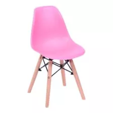 Silla De Comedor Boxbit Eames, Estructura Color Rosado, 1 Unidad