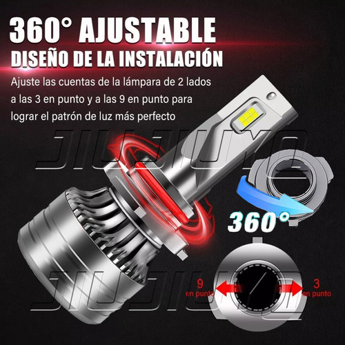 40000lm Kit Focos Led 9005 H7 Haz Alto Y Bajo Para Kia 6500k Foto 5