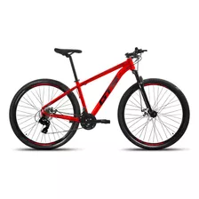 Mountain Bike Gts Feel Fuzzi Aro 29 21 21v Freios De Disco Mecânico Câmbios Shimano Cor Vermelho/preto