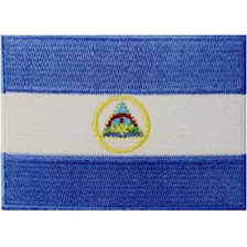 Parche Bordado De La Bandera De Nicaragua Para Planchar Y Co